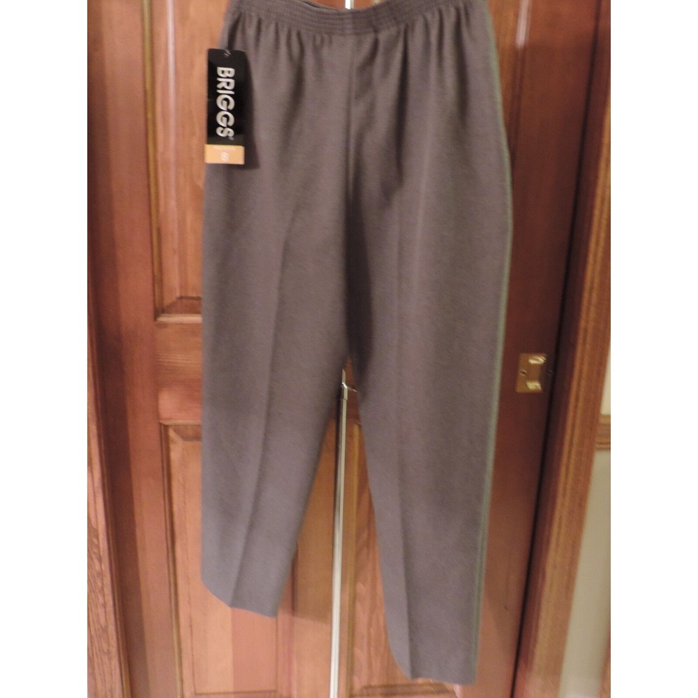 Briggs Pants 8P Women's Heather Gray Stretch Pants Size 8 Petite - Picture 3 of 6